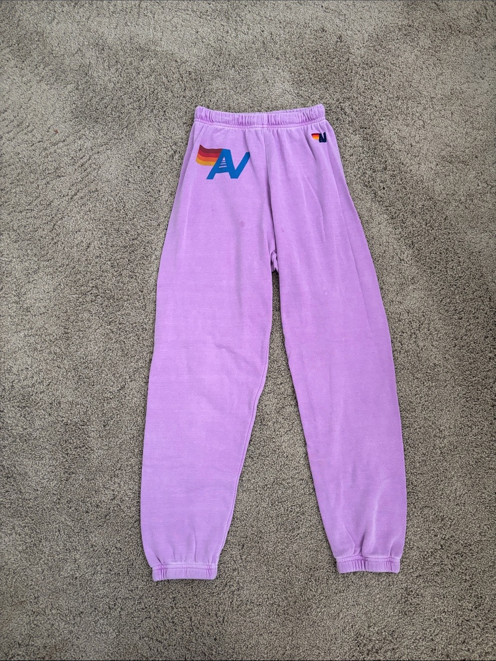 Aviator nation purple sweatpants